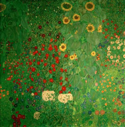 Jardin de paysan avec tournesols - Gustav Klimt